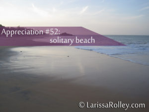 Appreciation #52: solitary beach