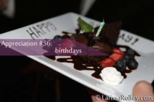 Appreciation #56: birthdays 