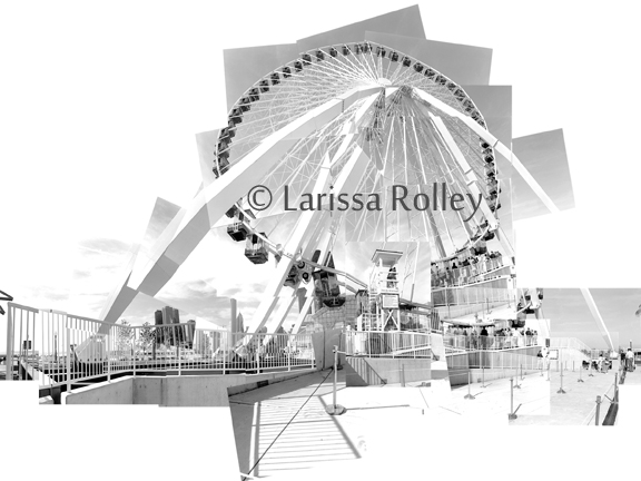 Ferris Wheel Chicago Collage