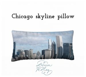 Chicago Skyline Pillowcase back